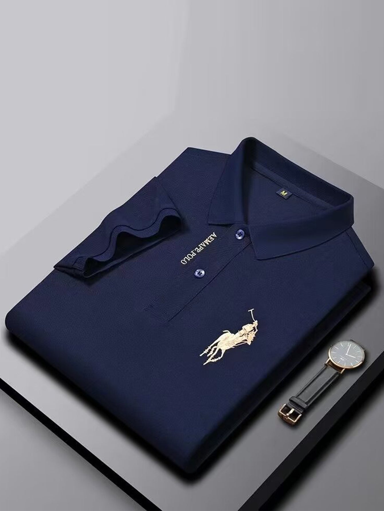 Men's business embroidered POLO shirt