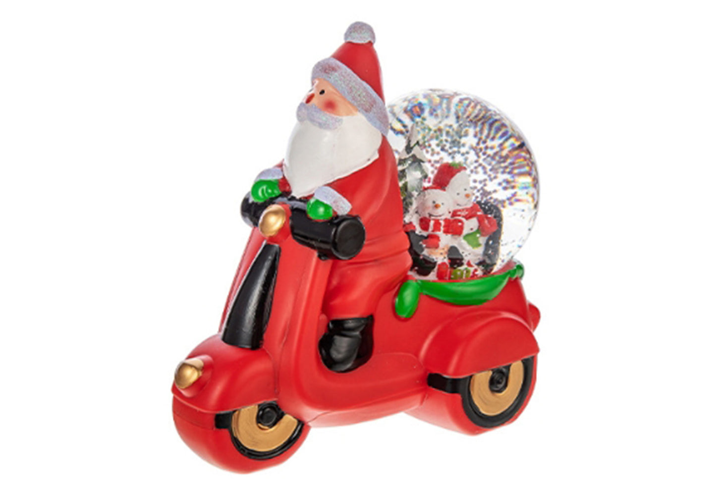 **Christmas Music Box Crystal Ball - Snowfall Motorcycle Music Box Gift**
