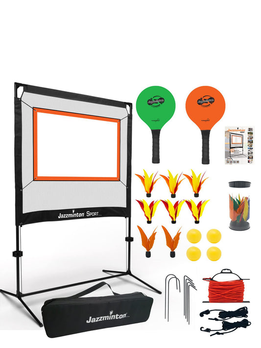 Outdoor Sports Badminton Net Set (Including Rackets + Storage Bag)