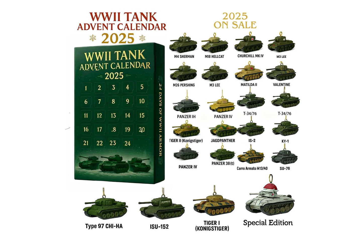 2025 WWII Tank Advent Calendar