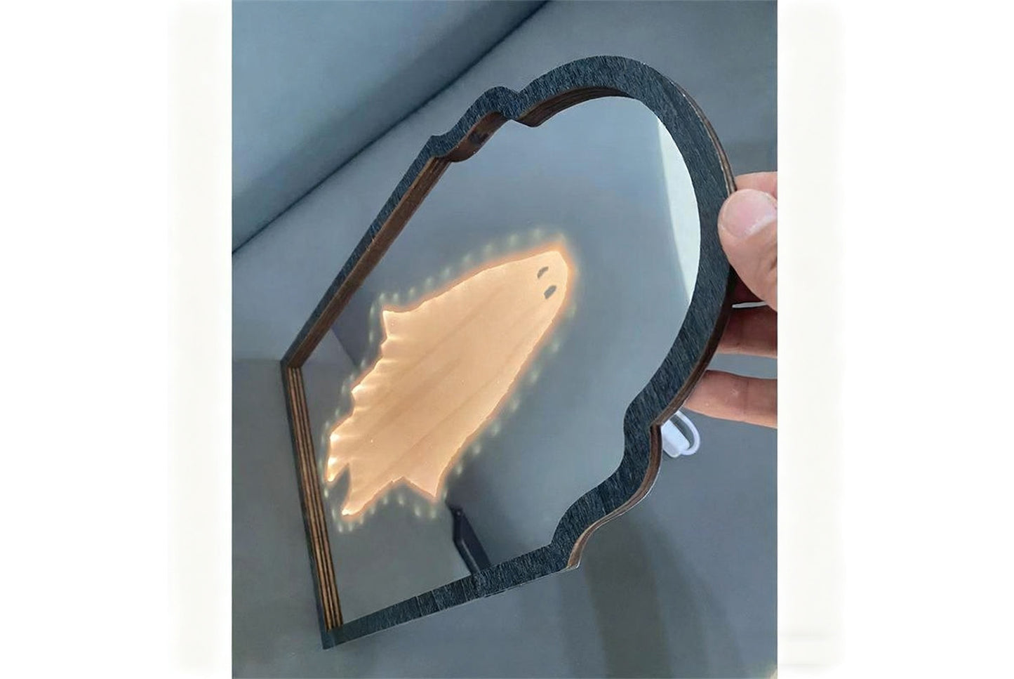 **Ghost Holographic Mirror | Halloween Trick Mirror**