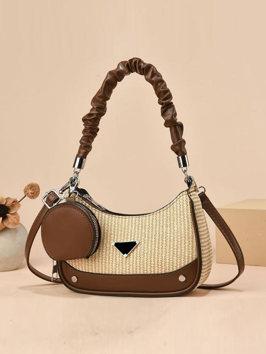 Macaron color versatile crossbody bag