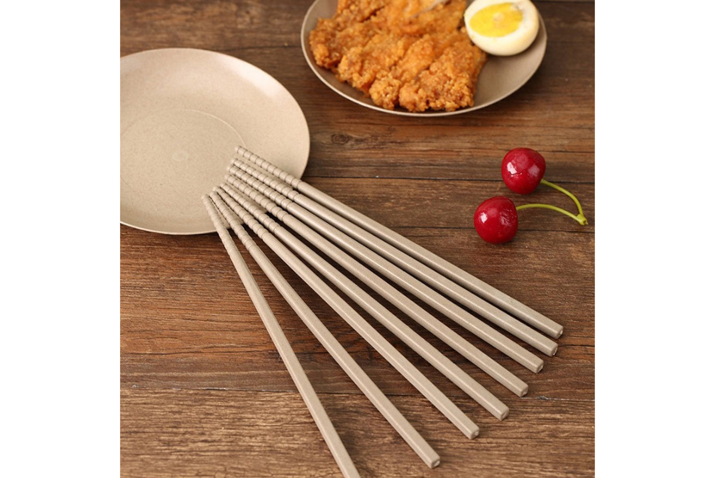 **Eco-friendly Rice Husk Dinnerware Set (Multiple Sizes Available)**