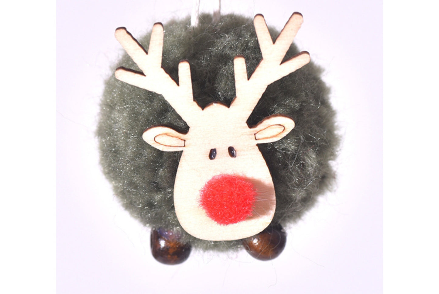 **Christmas Plush Deer Pendant - Holiday Decorative Figure**
