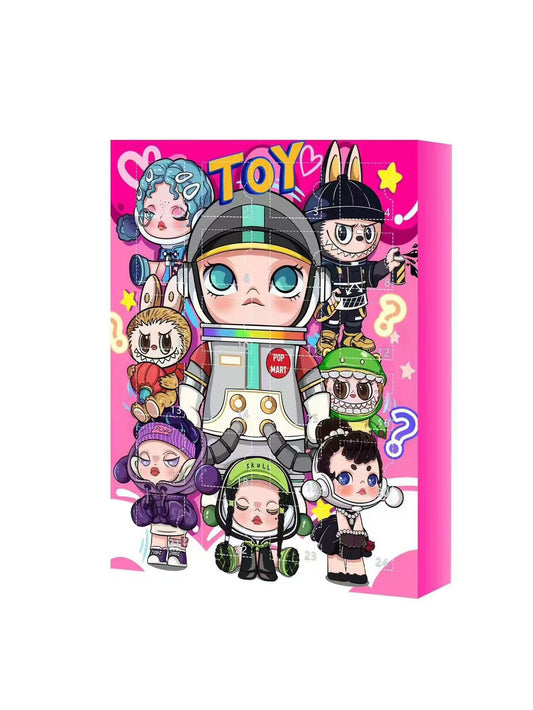 Pop Mart Countdown Surprise Calendar Box Christmas Blind Box 24 Gifts