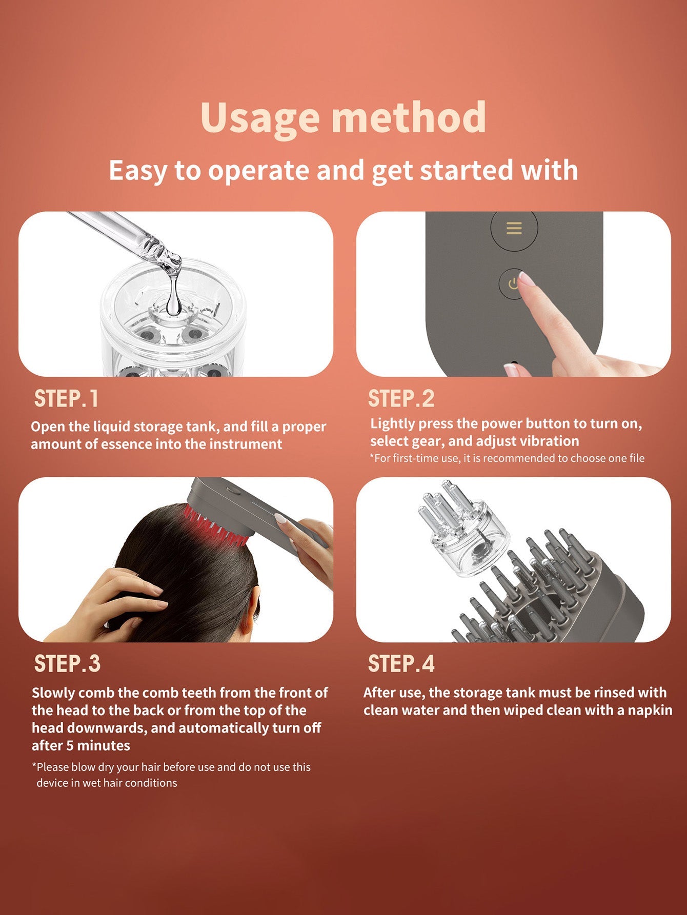 Scalp Massage Medicated Comb
