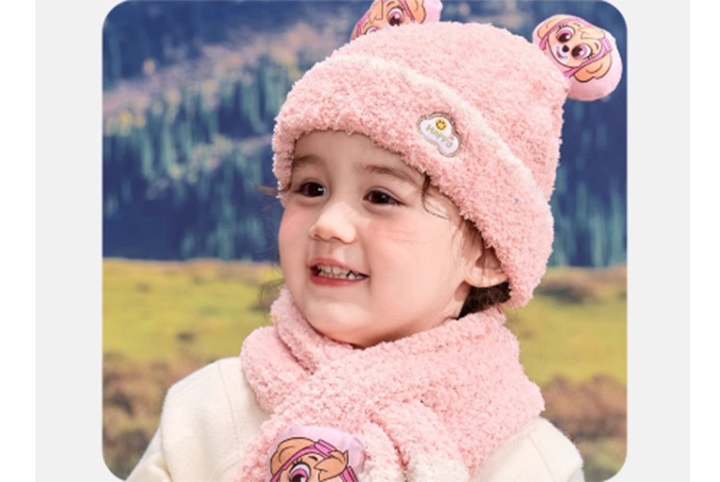 Children's Warm Half-Fleece Knit Hat