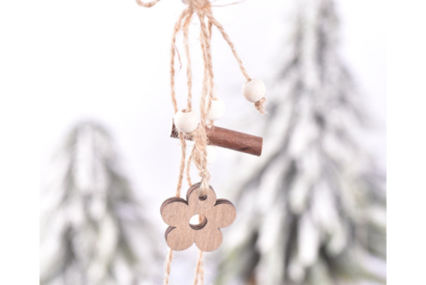 **Easter Wooden Pendant - Owl and Egg Decoration Set**