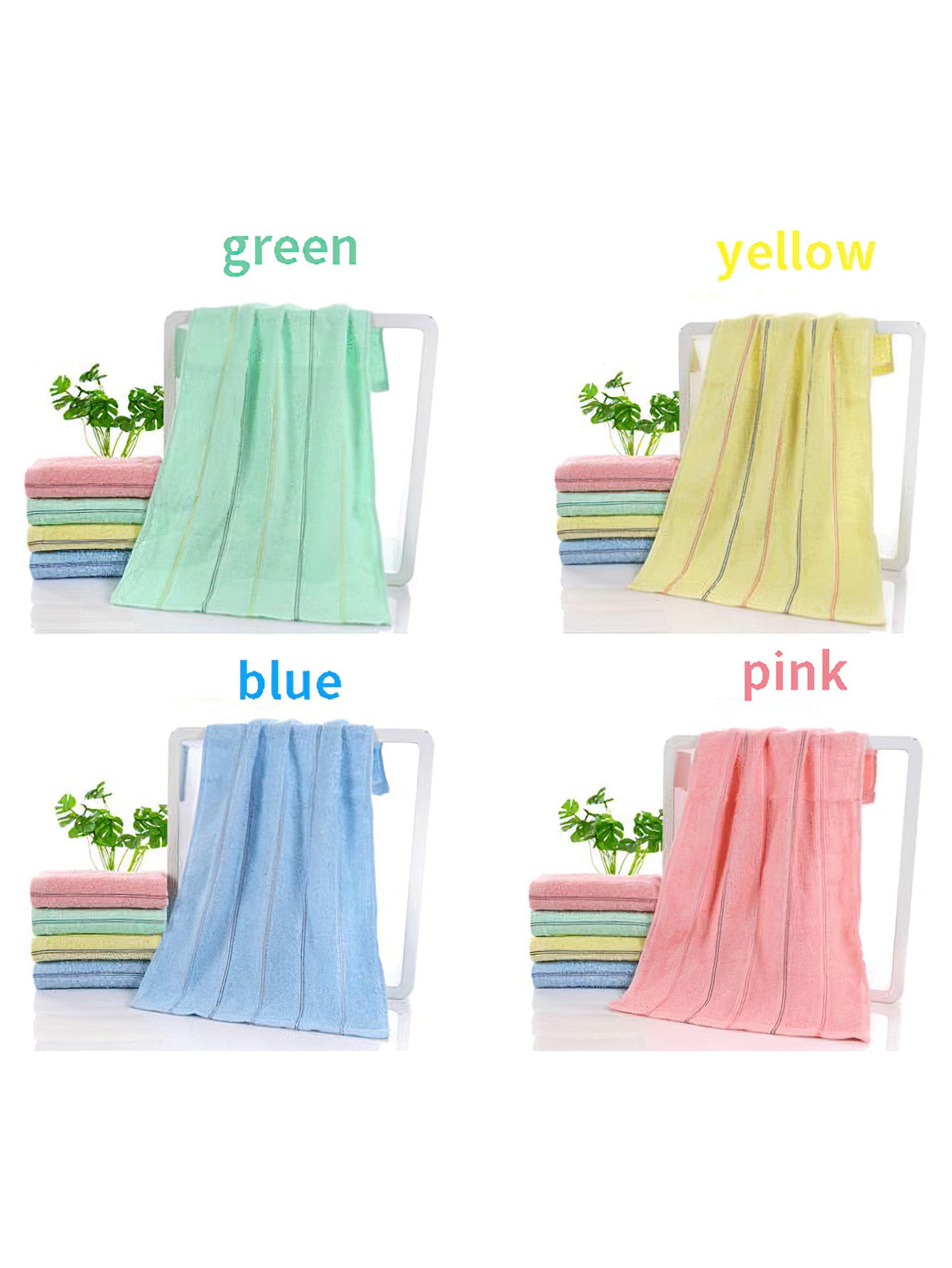 Premium Pure Cotton Face Towel - 4 Colours
