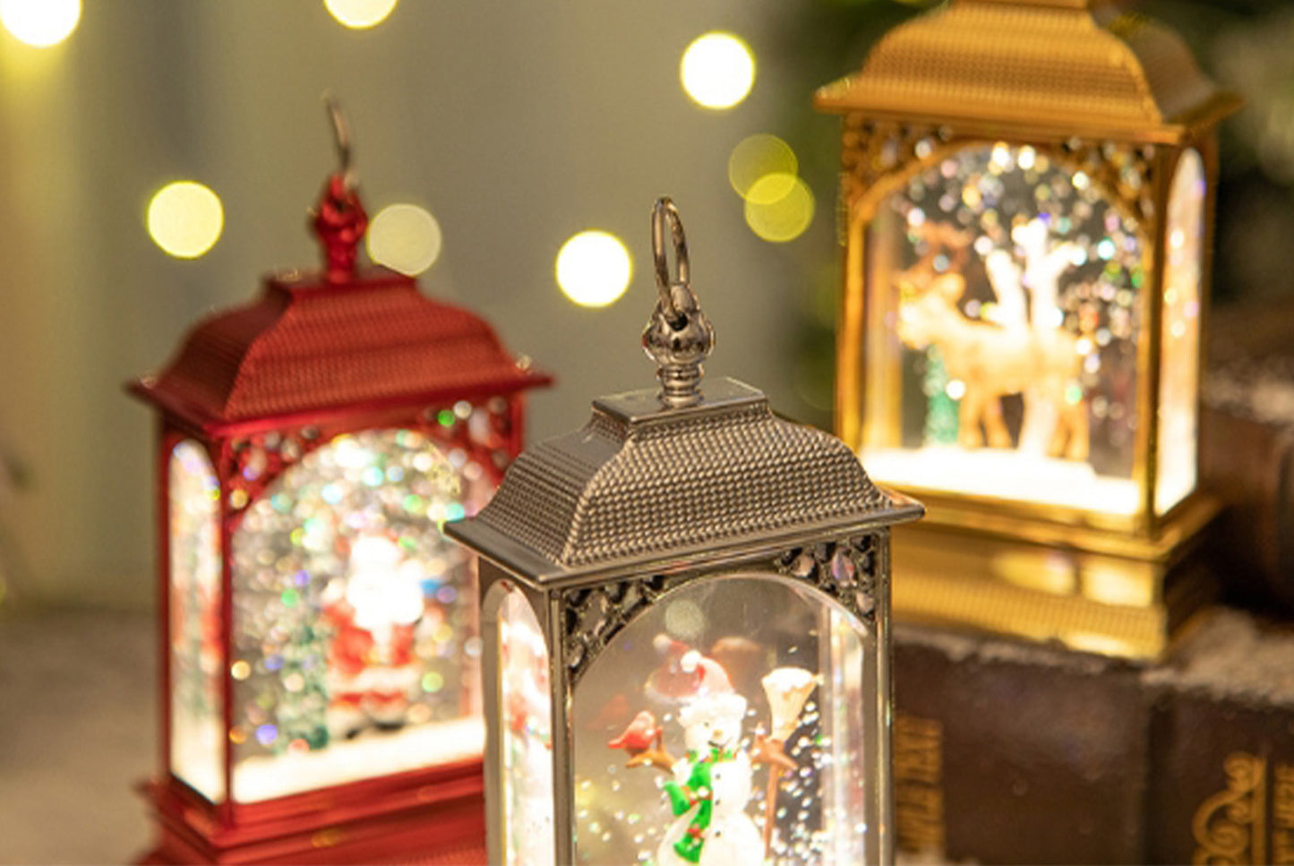 Luminous Santa Portable Crystal Chandelier - Desktop Decorative Ornament