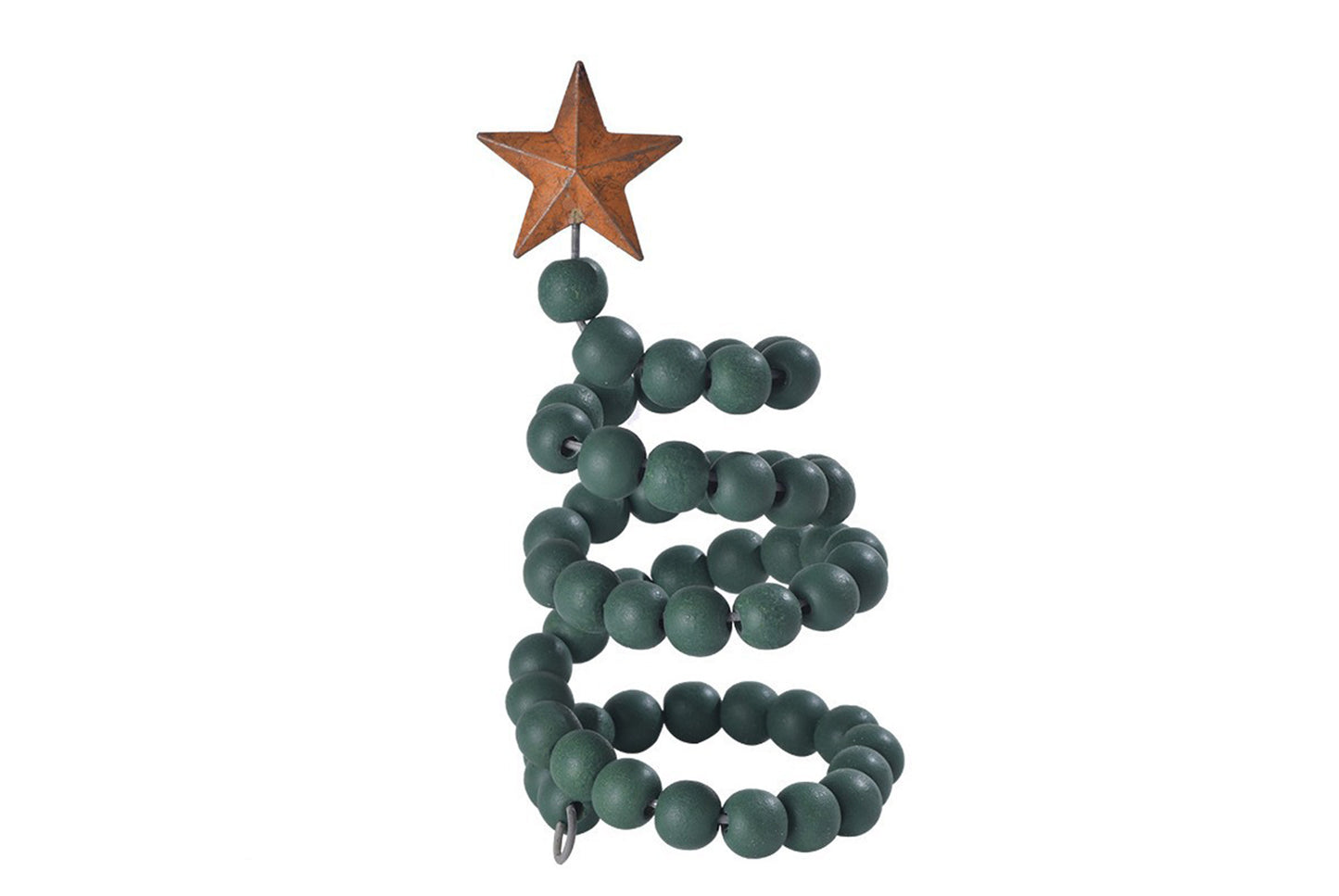 **Christmas Beaded Tree Ornament - Holiday Decoration**