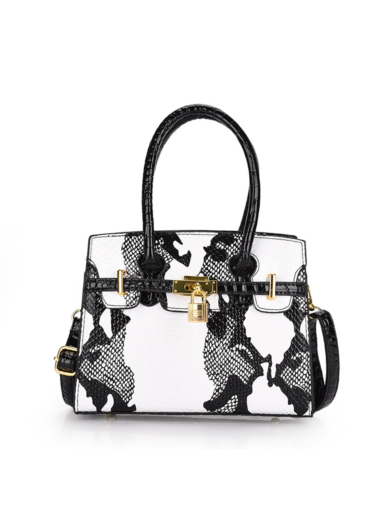 Simple and light luxury Large capacity crocodile pattern handbag