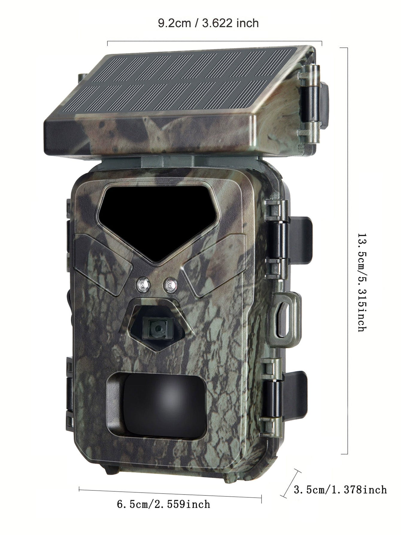 HD Solar-Powered Trail Camera: Outdoor Surveillance Monitor