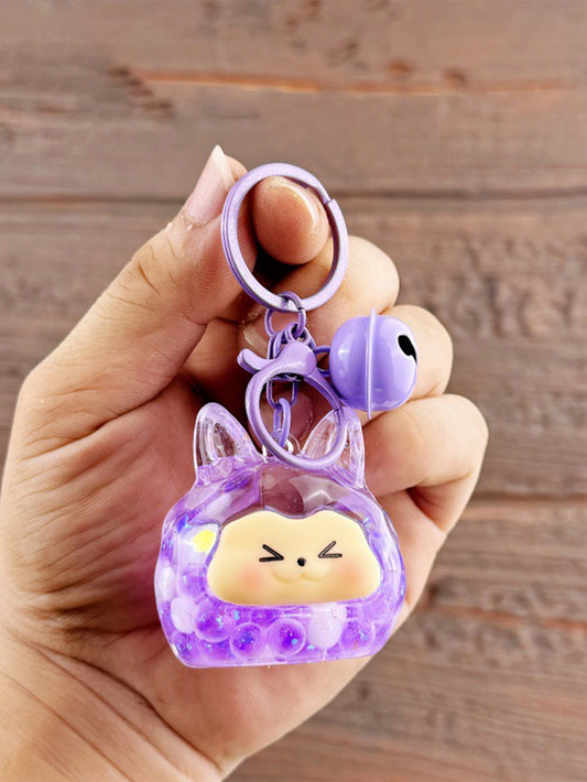 Creative Luminous Quicksand Keychain Doll
