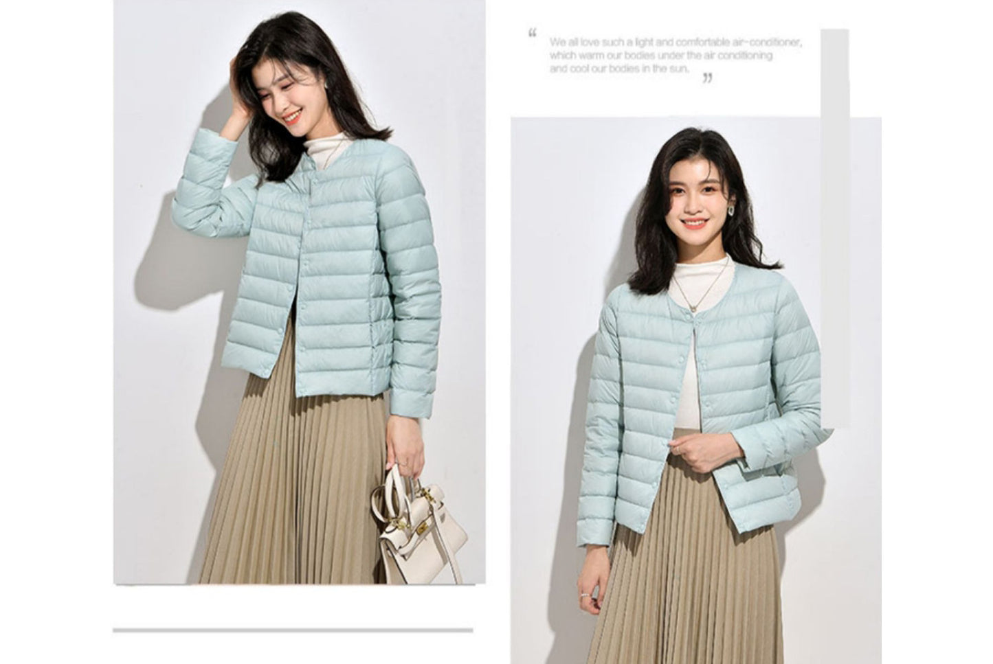 **Lightweight Down-Lined Down Jacket for Autumn/Winter (Warm Version)**