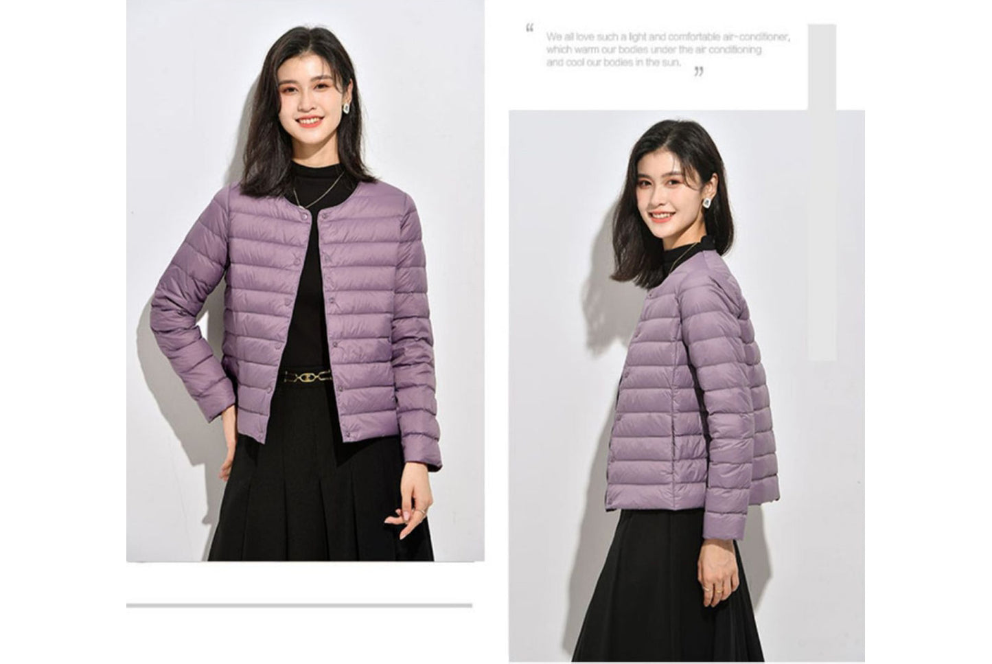 **Lightweight Down-Lined Down Jacket for Autumn/Winter (Warm Version)**