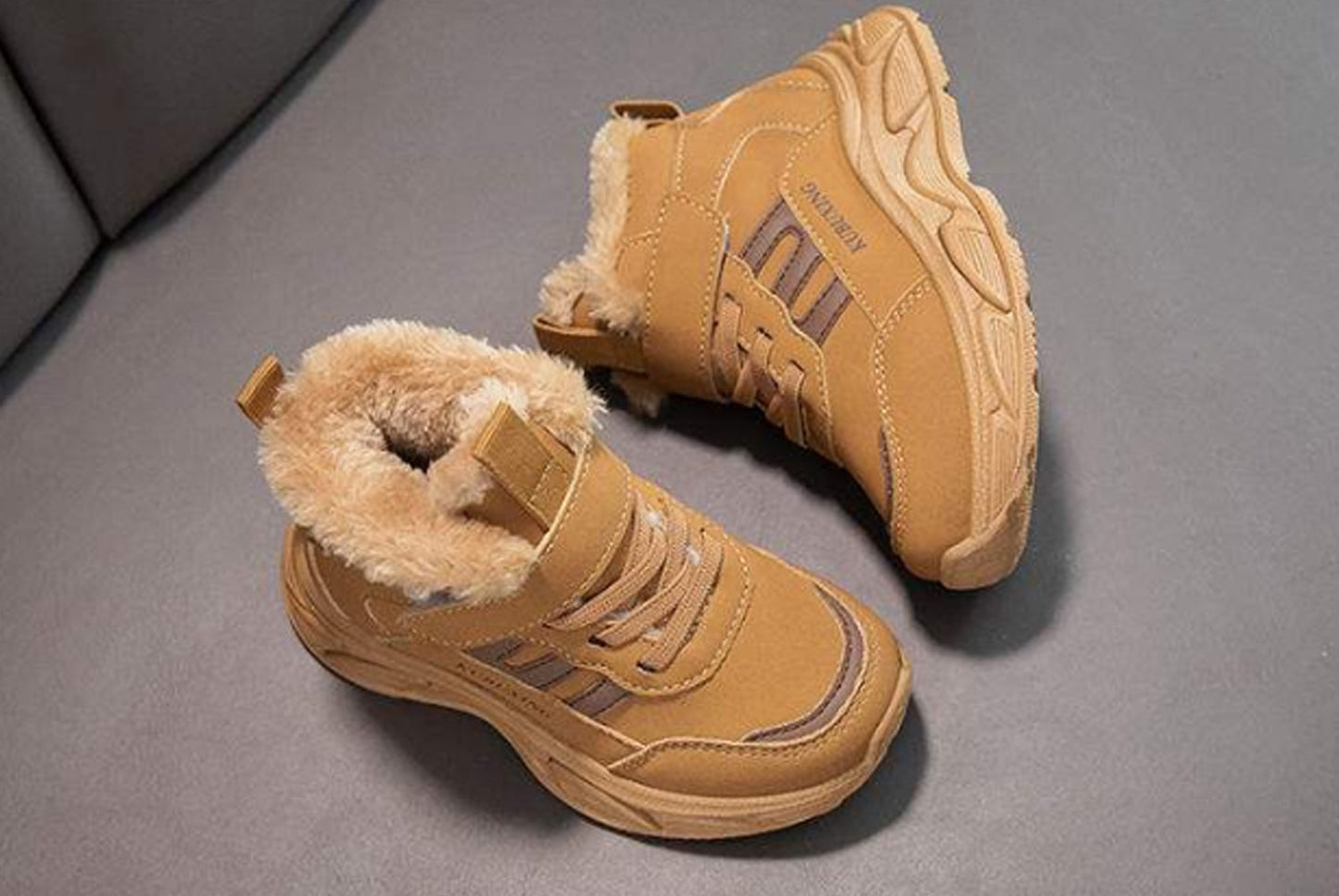 Girls' Fleece-Lined Sneakers, Warm High