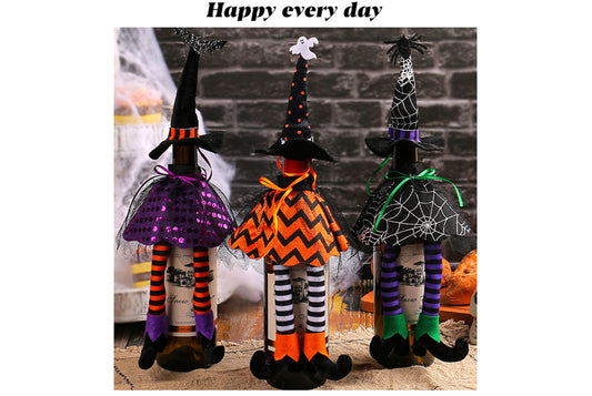 Halloween Witch Hat Wine Bottle Holder