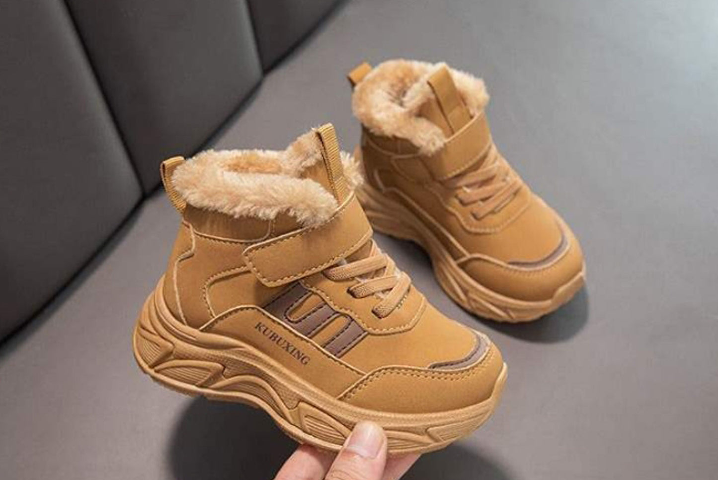 Girls' Fleece-Lined Sneakers, Warm High