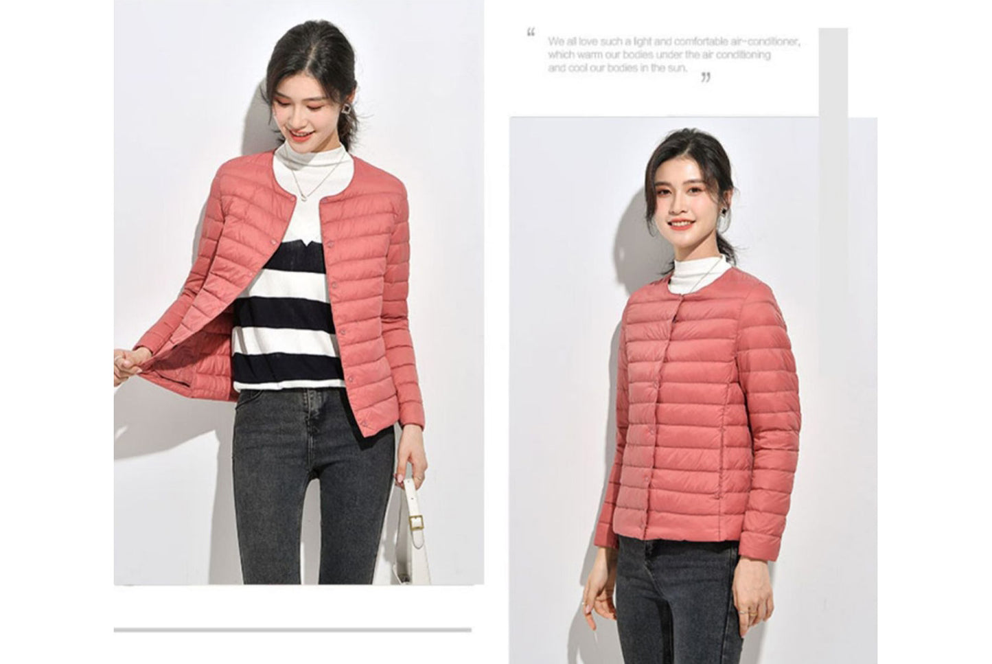 **Lightweight Down-Lined Down Jacket for Autumn/Winter (Warm Version)**