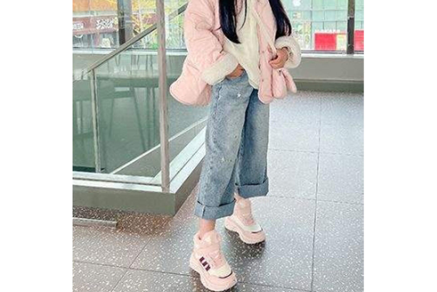 Girls' Fleece-Lined Sneakers, Warm High