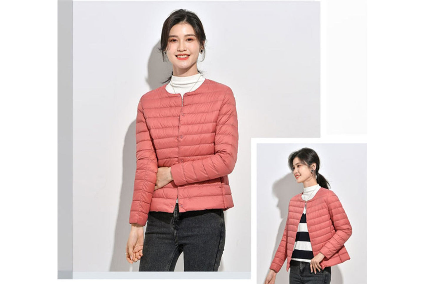 **Lightweight Down-Lined Down Jacket for Autumn/Winter (Warm Version)**