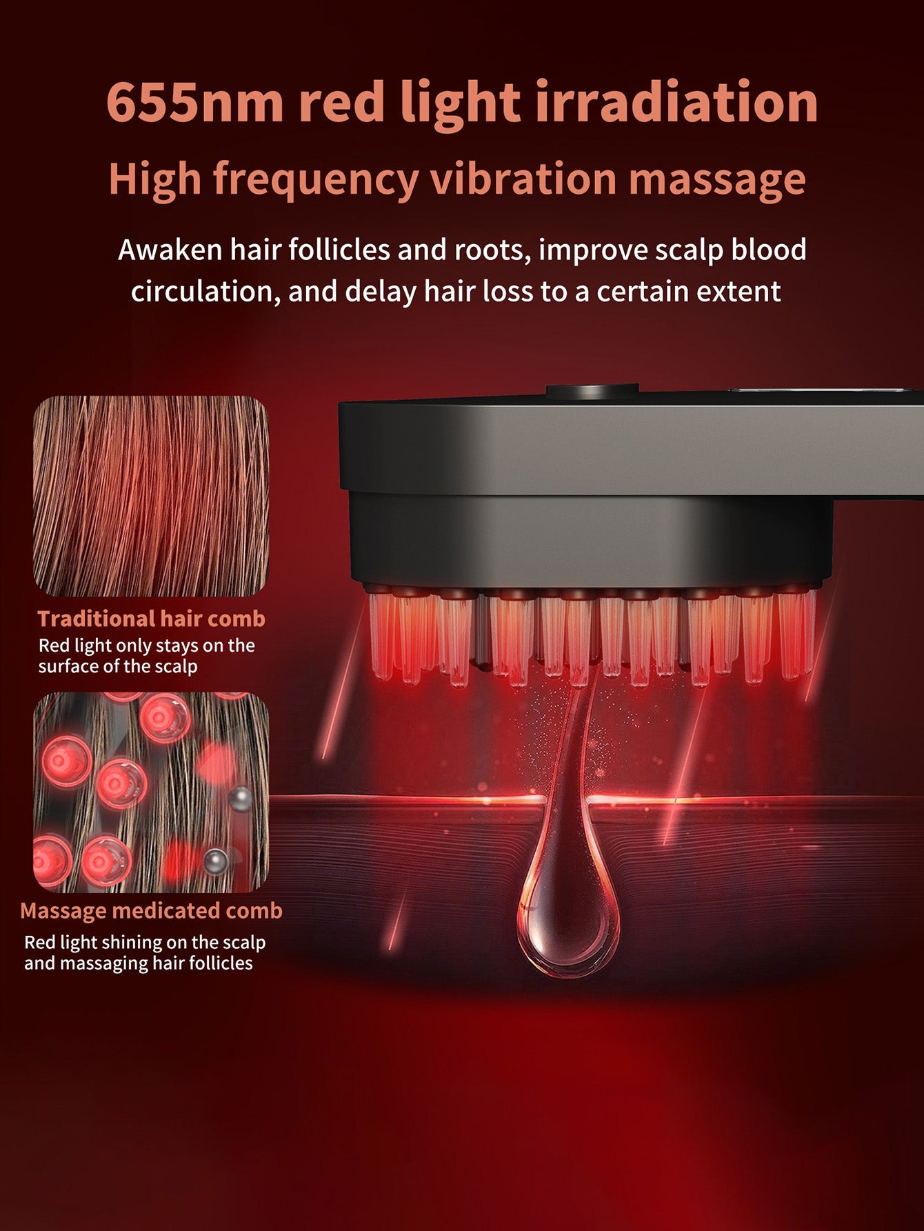 Scalp Massage Medicated Comb