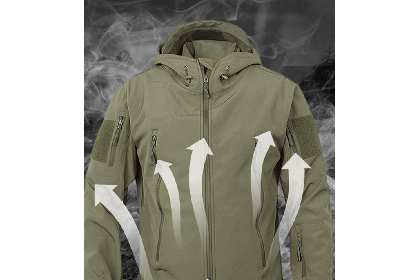 Men's Waterproof and Warm Sharkskin Softshell Jacket