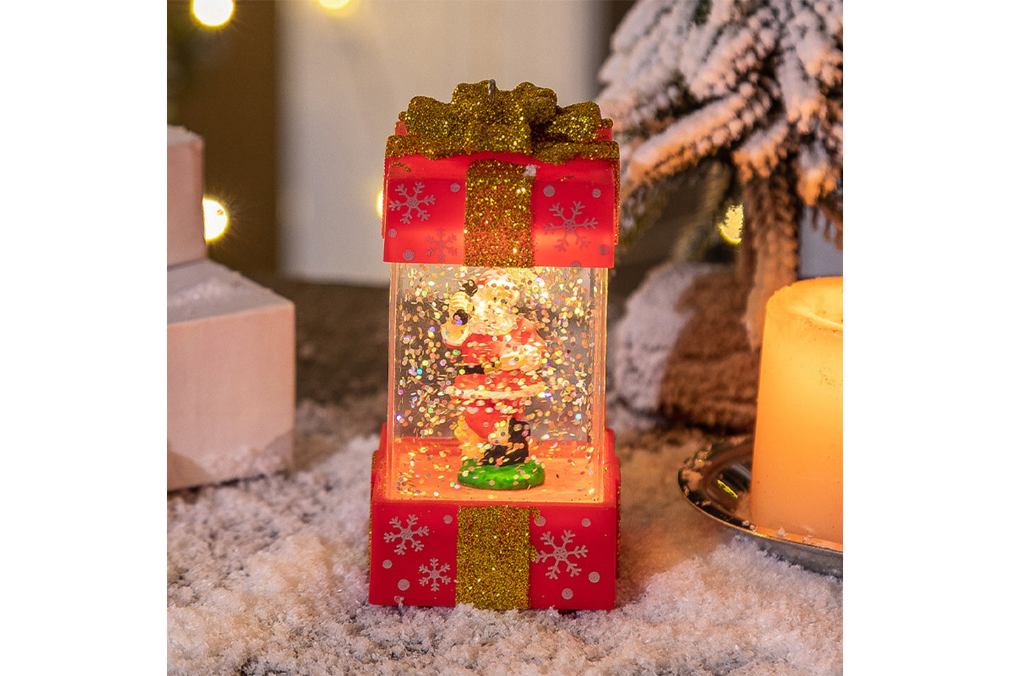 Christmas Gift Box Crystal Chandelier - Creative Luminous Decoration*