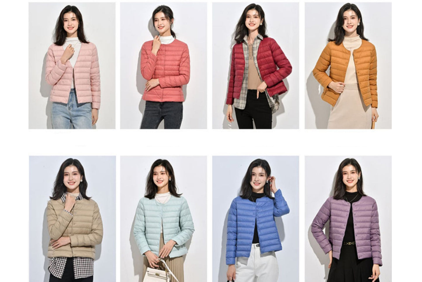 **Lightweight Down-Lined Down Jacket for Autumn/Winter (Warm Version)**