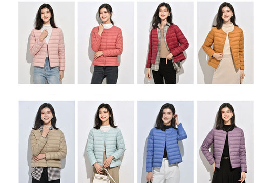 **Lightweight Down-Lined Down Jacket for Autumn/Winter (Warm Version)**