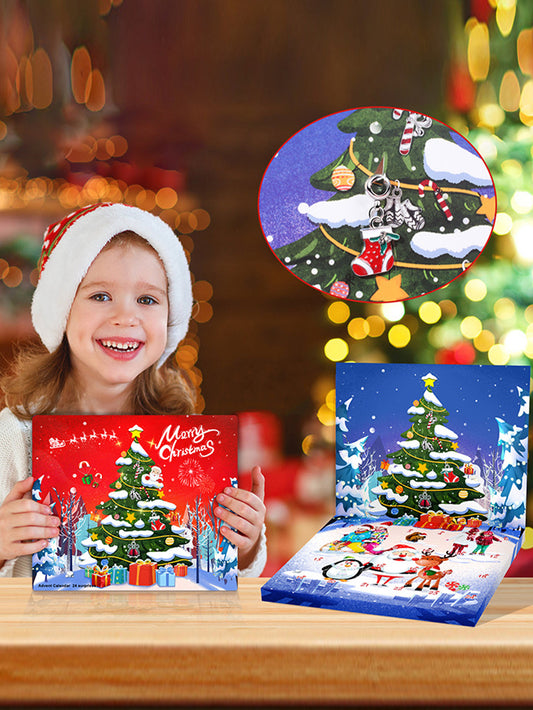 Christmas Countdown Calendar Gift Box Set 24-grid Advent Children's