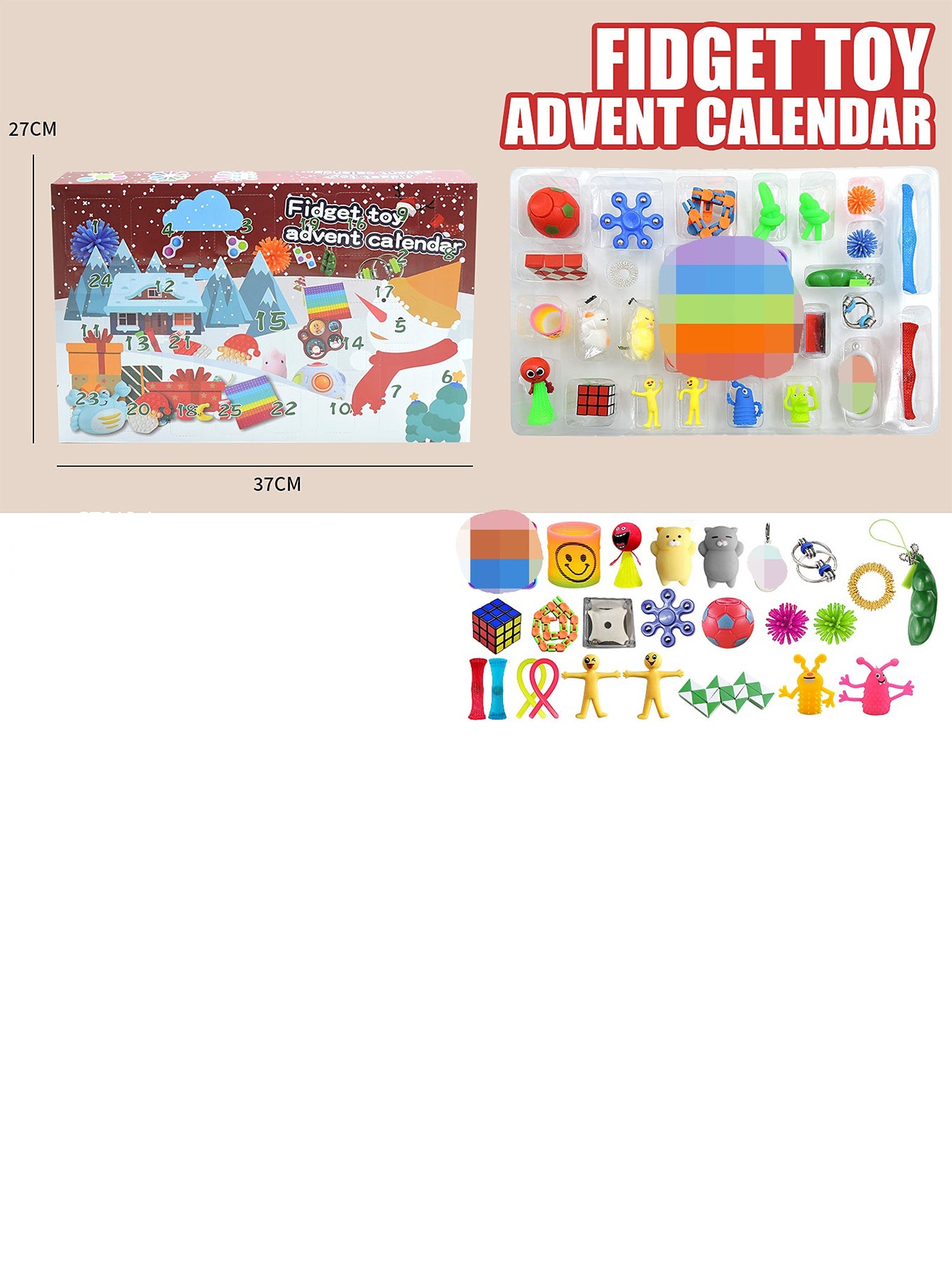 Christmas Tear-off Calendar Blind Box