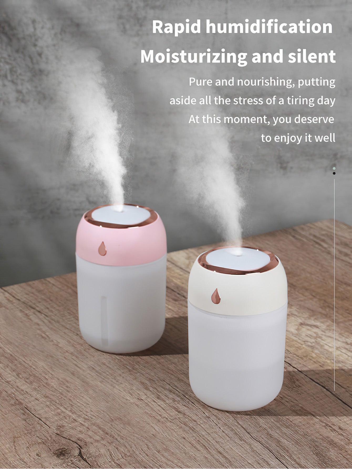 Mini Water Drop Humidifier: Perfect for Home and Travel - 3 Colours