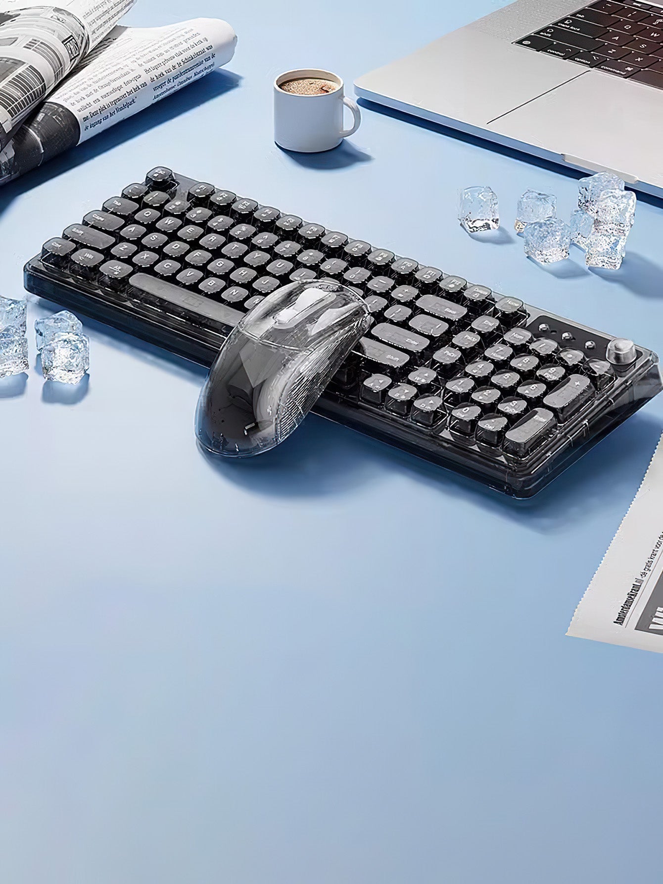 Crystal-Clear Wireless Bluetooth Keyboard - 2 Colours
