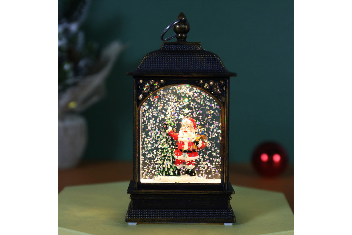 **Christmas Luminous Water-Filled Flat Lantern - Various Desktop Ornaments**