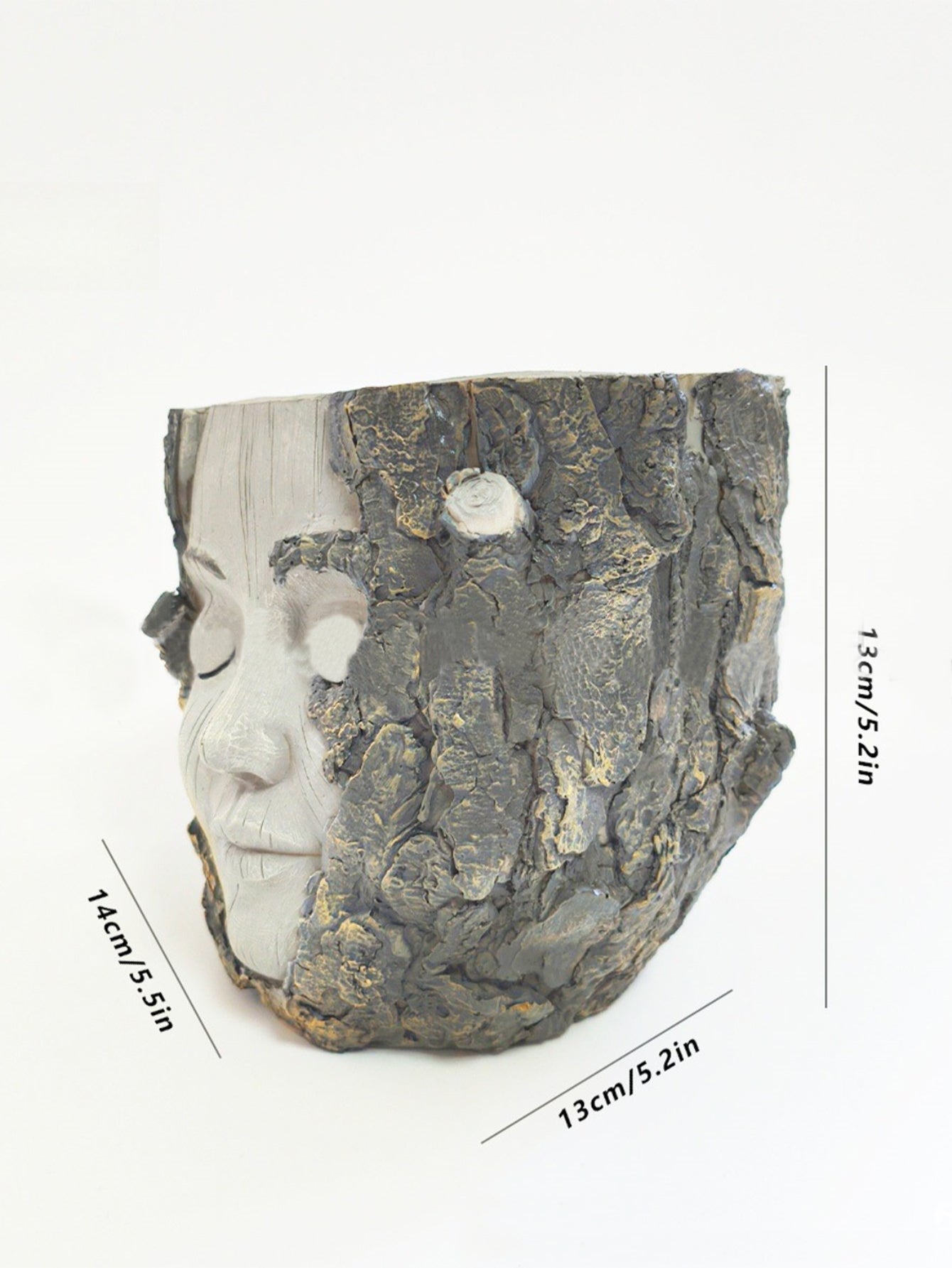 Tree Stump Girl Resin Craft