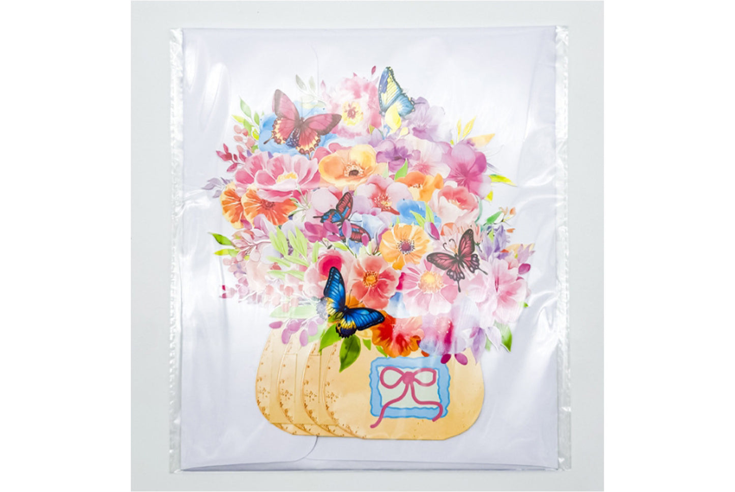 3D Pop-Up Greeting Card with Floral Design