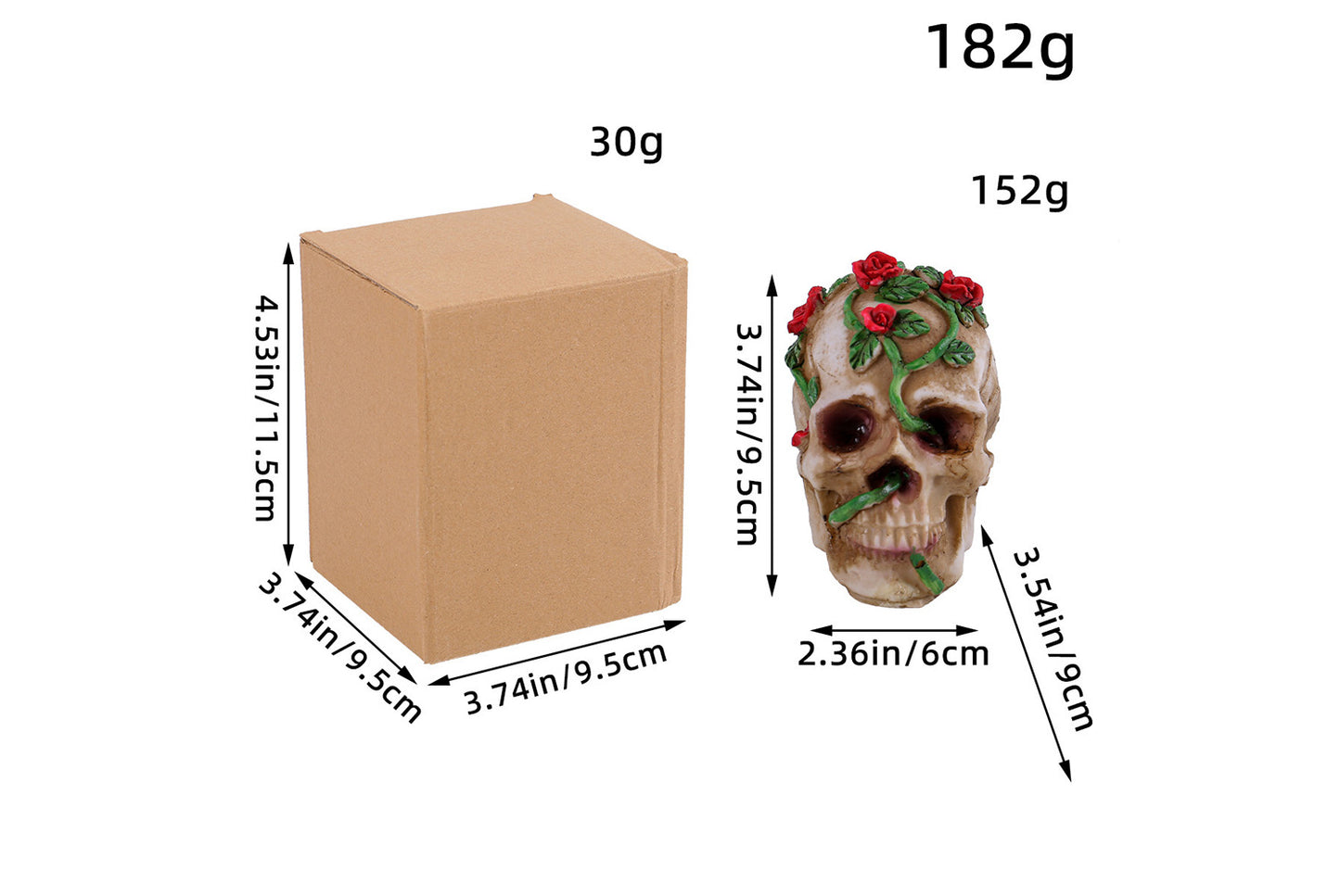 Halloween Skull Ornament Set | 4 Styles Available