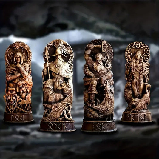 Nordic Gods Series Mythology Statue Home Decorations