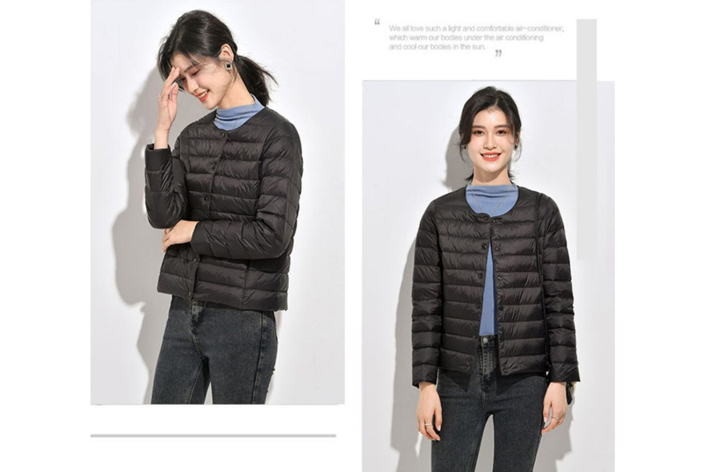 **Lightweight Down-Lined Down Jacket for Autumn/Winter (Warm Version)**