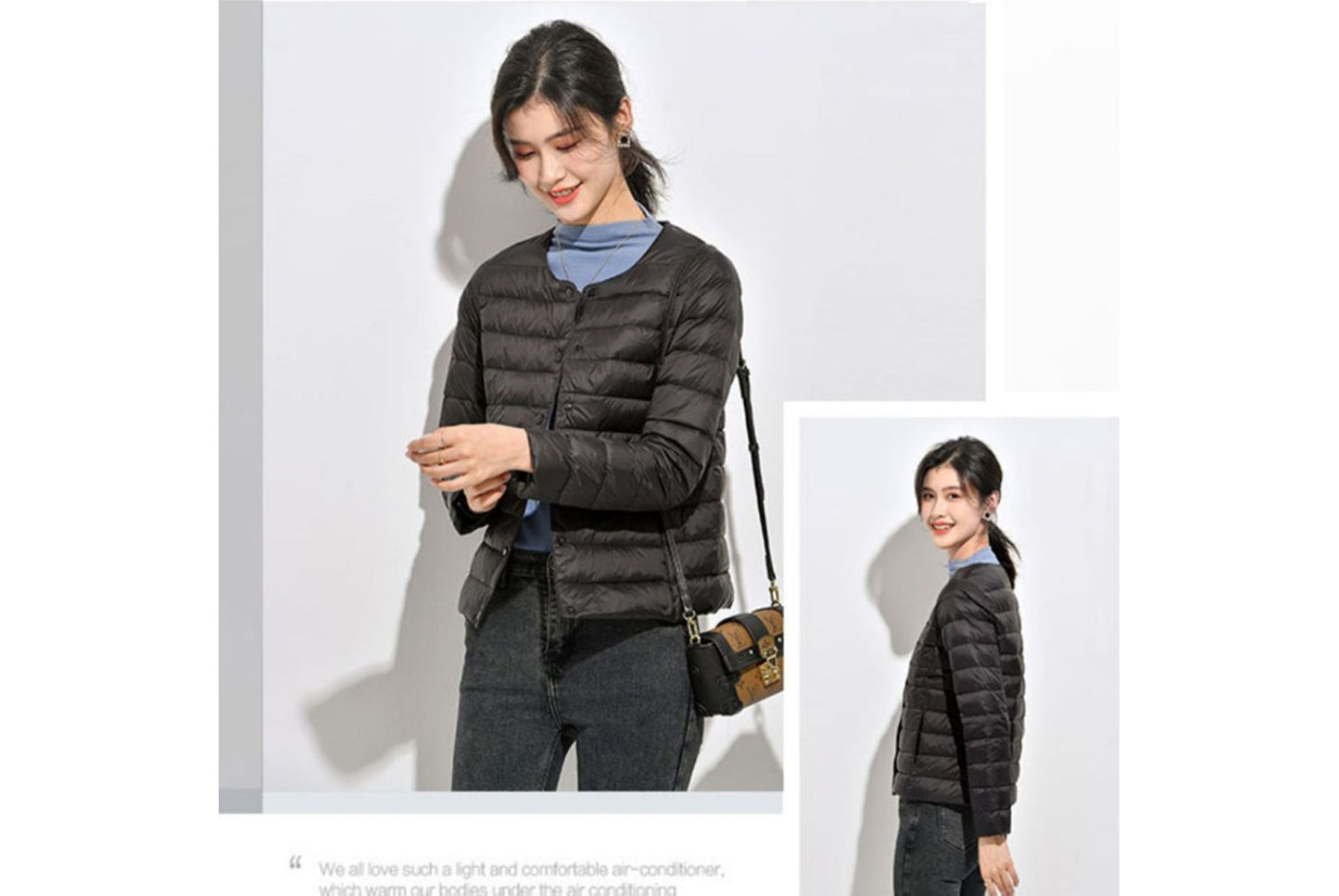 **Lightweight Down-Lined Down Jacket for Autumn/Winter (Warm Version)**