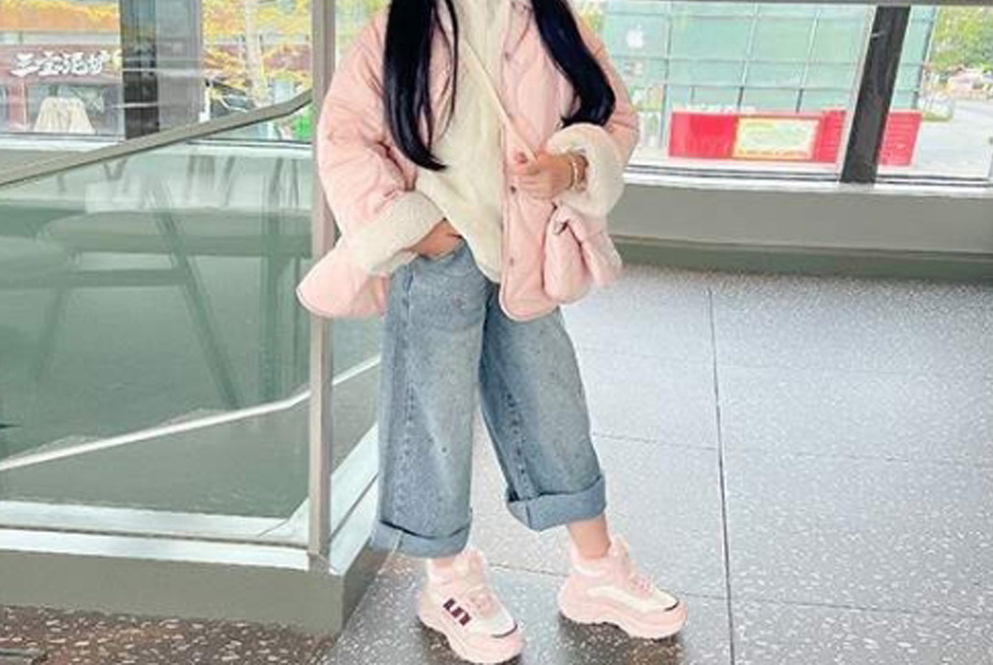 Girls' Fleece-Lined Sneakers, Warm High