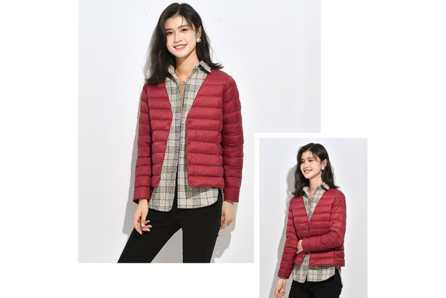**Lightweight Down-Lined Down Jacket for Autumn/Winter (Warm Version)**