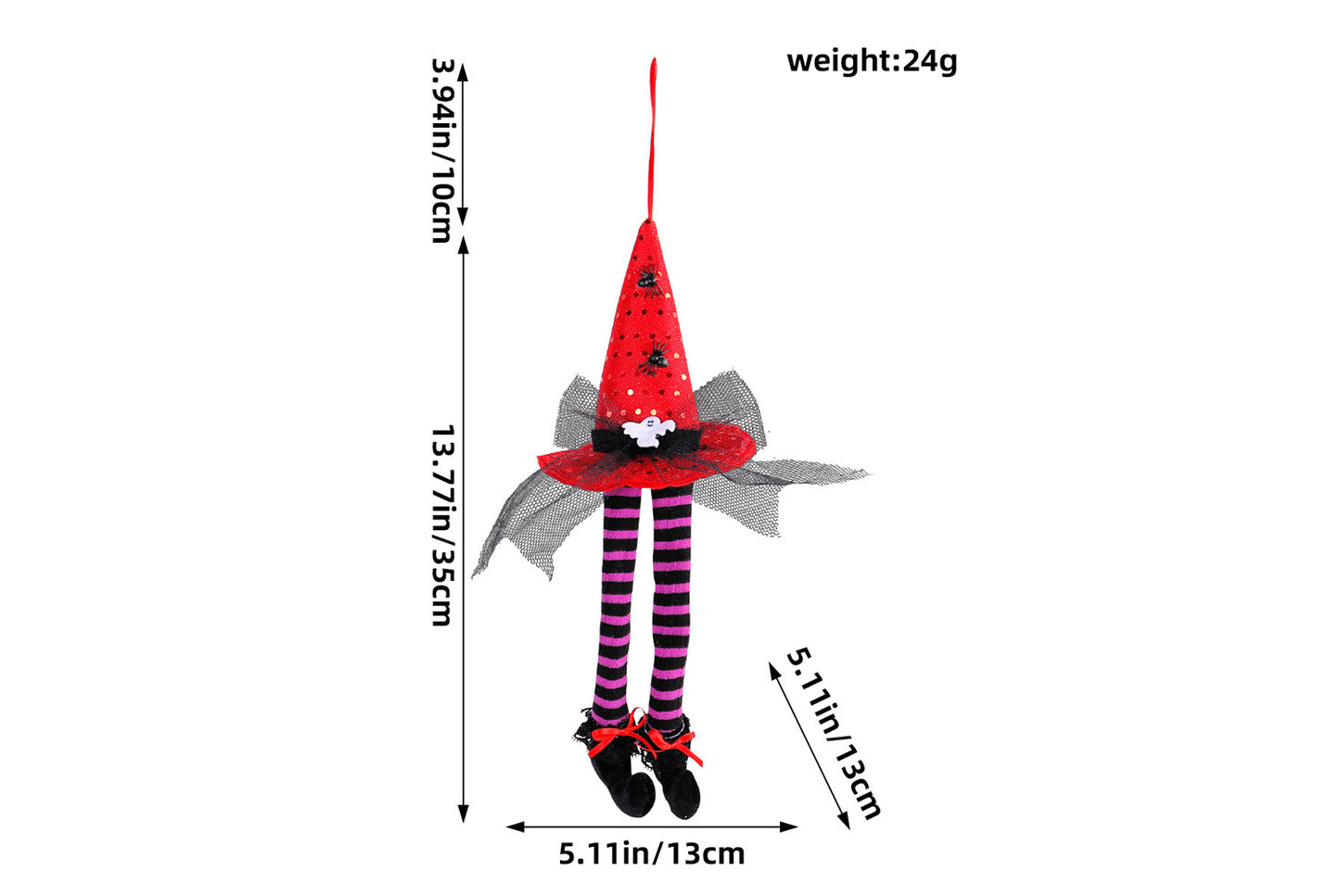 Halloween Witch Hat Hanging Ornament