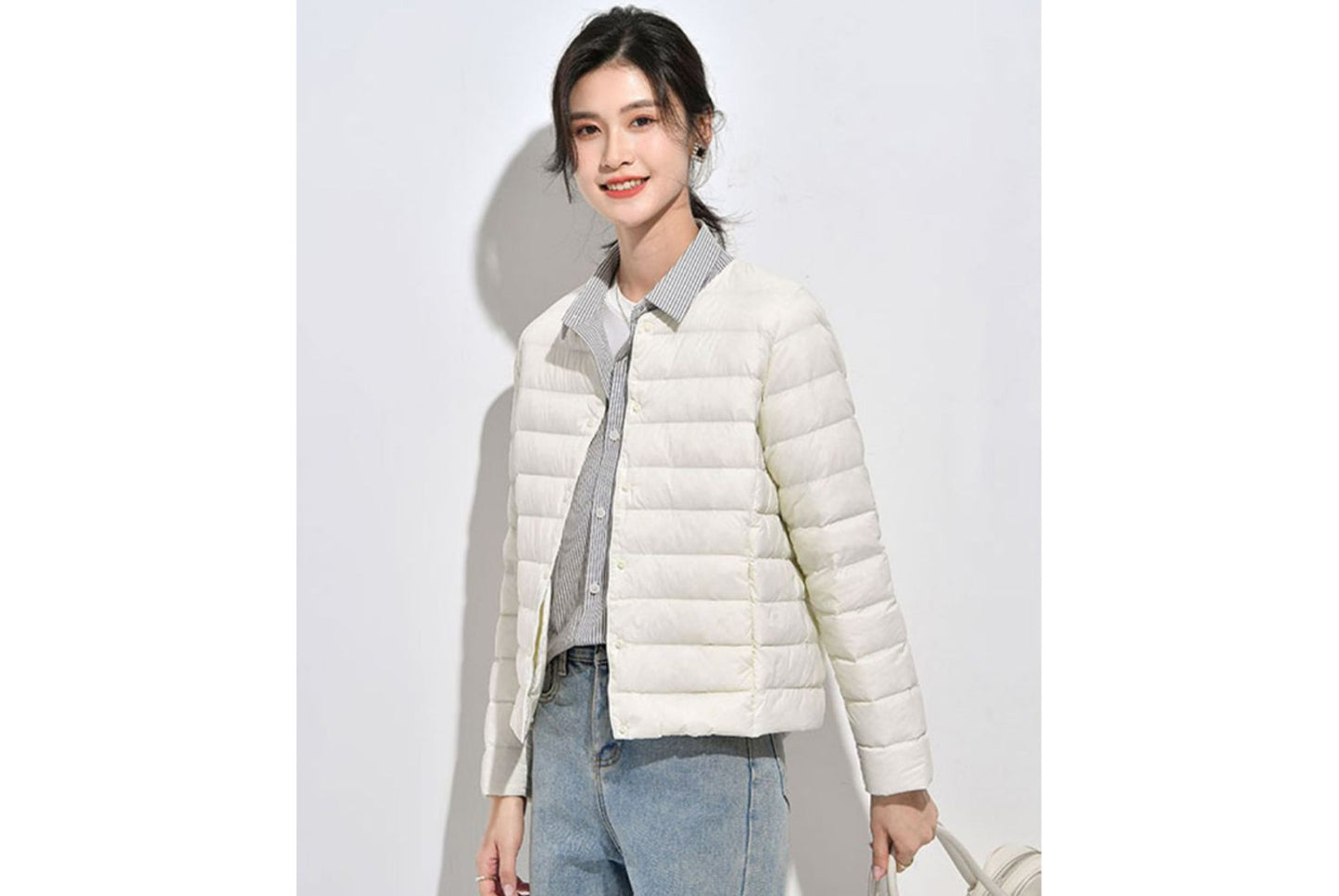 **Lightweight Down-Lined Down Jacket for Autumn/Winter (Warm Version)**