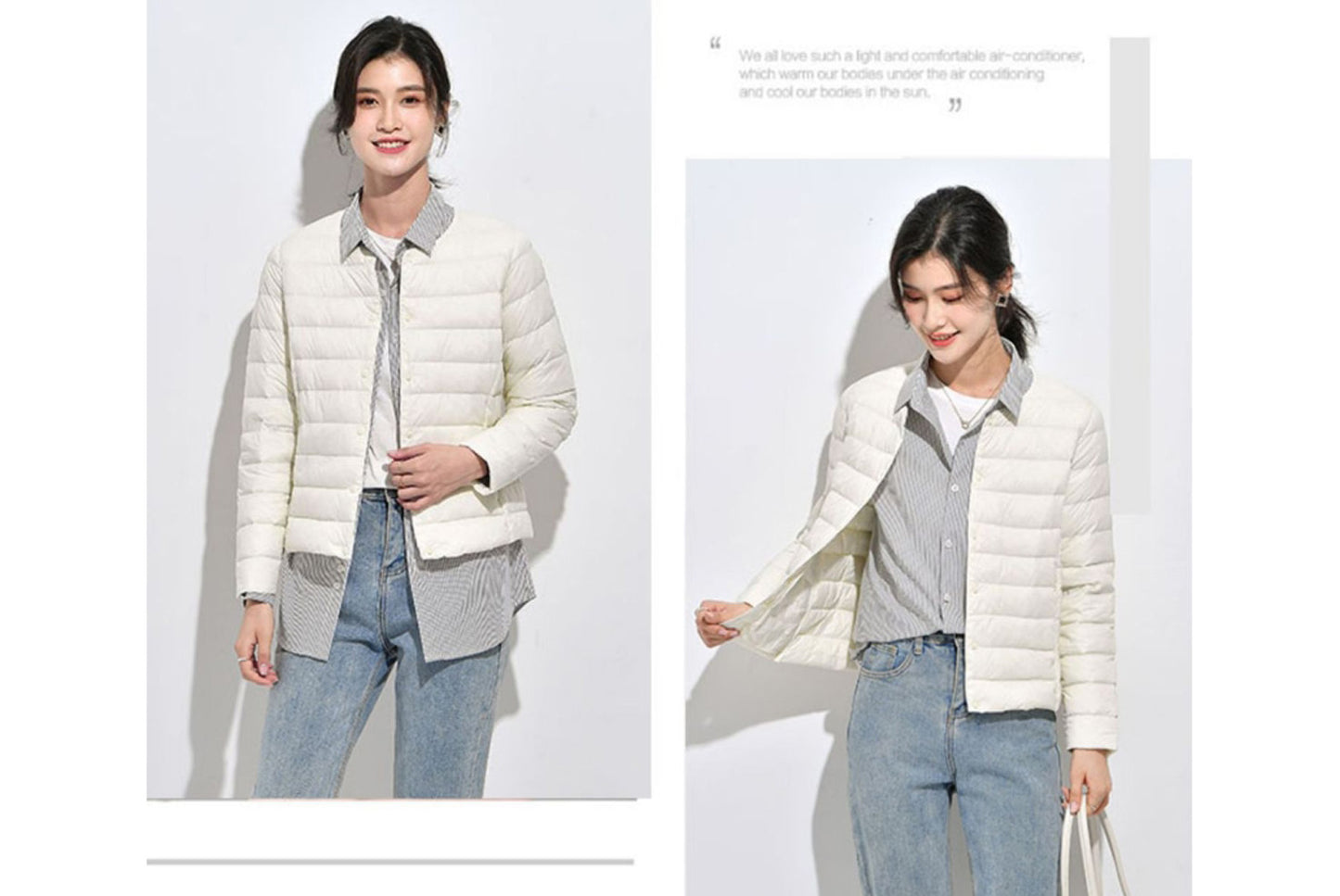 **Lightweight Down-Lined Down Jacket for Autumn/Winter (Warm Version)**