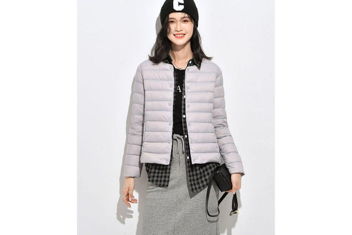 **Lightweight Down-Lined Down Jacket for Autumn/Winter (Warm Version)**