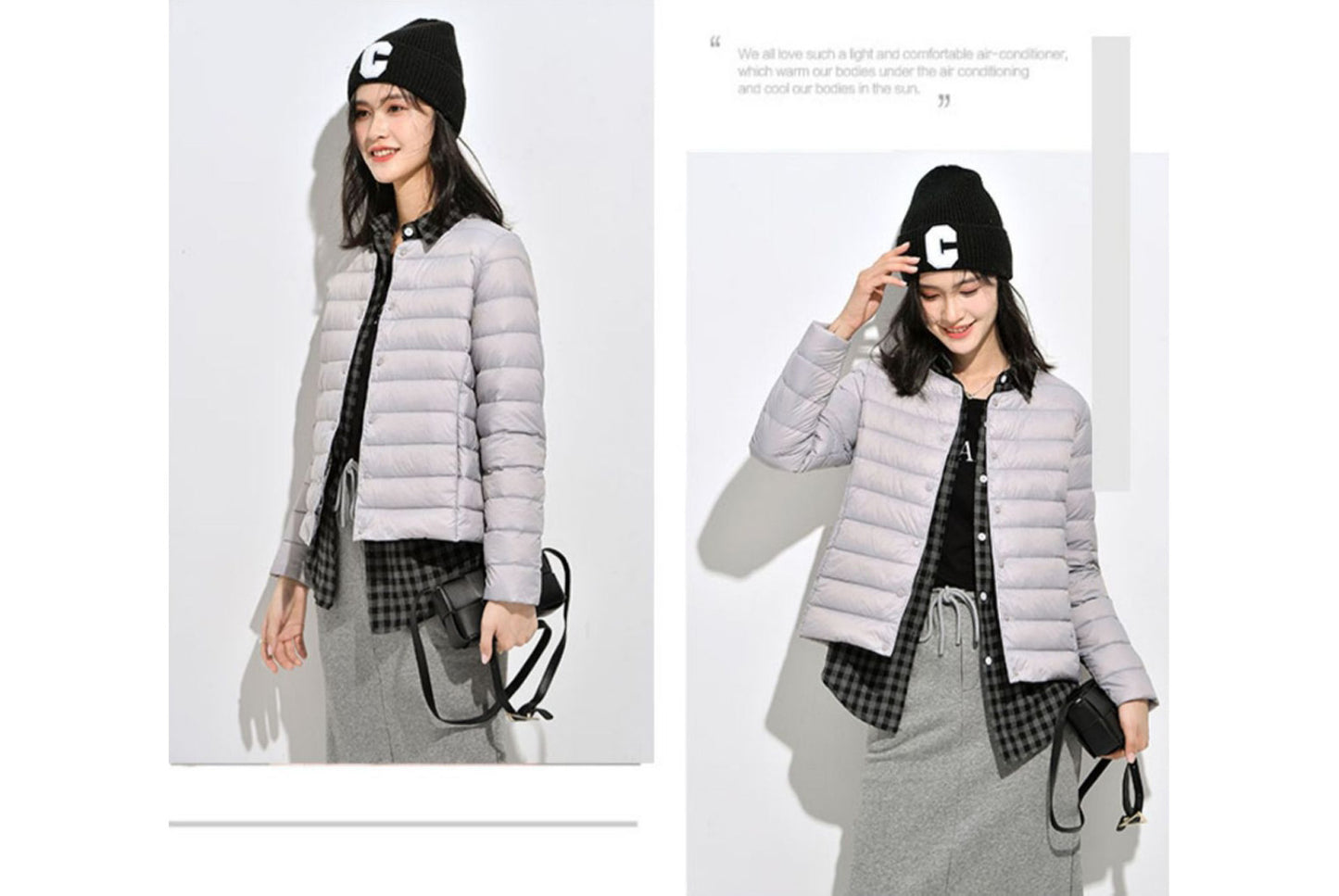 **Lightweight Down-Lined Down Jacket for Autumn/Winter (Warm Version)**