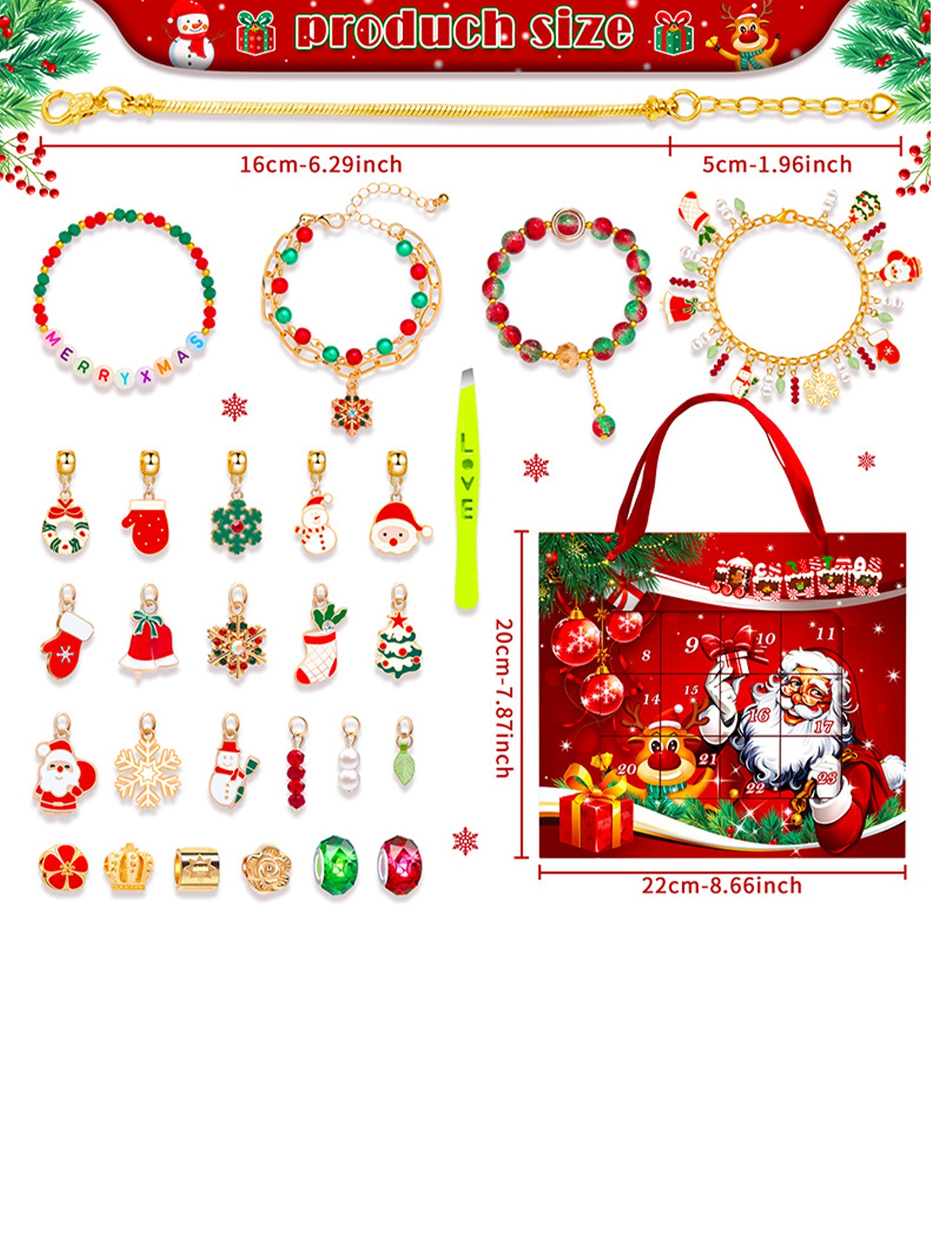 24-grid Christmas countdown blind box